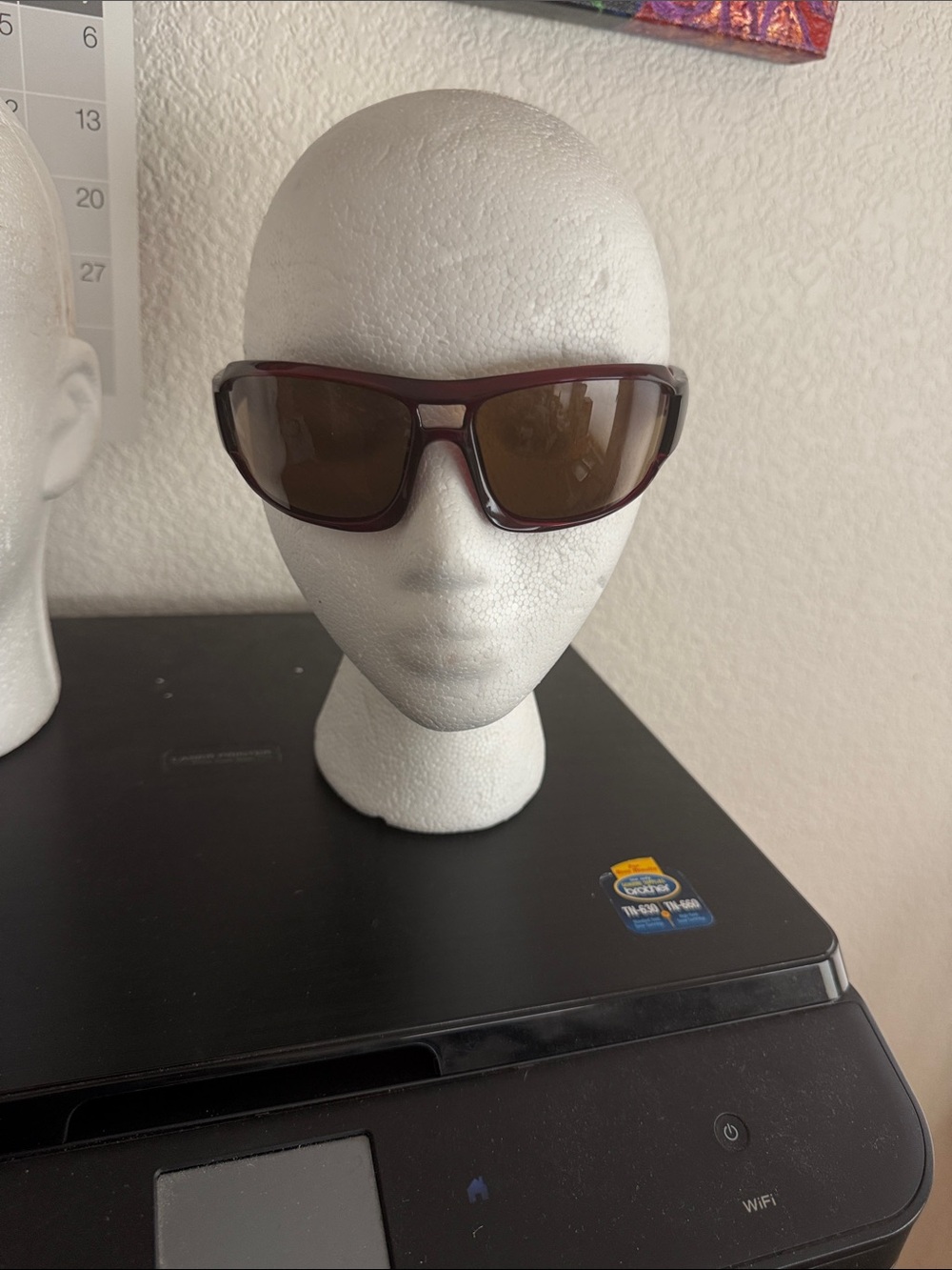 OPTIC NERVE "CRENSHAW" WRAP STYLE UNISEX NON POLAR SUNGLASSES